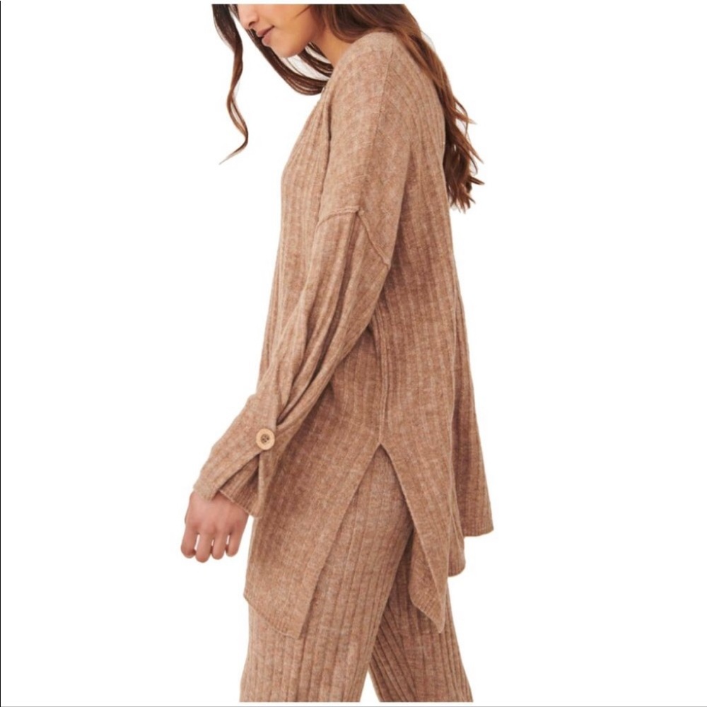 Free People Intimately  Around The Clock Oversized Pullover Sweater Sz XS